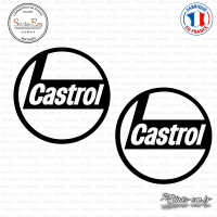 2 Stickers Castrol Sticks-em.fr Couleurs au choix