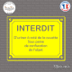Sticker Interdit d'uriner Sticks-em.fr Couleurs au choix
