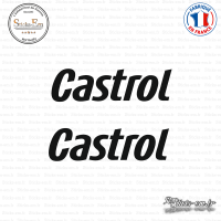 2 Stickers Castrol Logo Sticks-em.fr Couleurs au choix