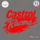 Sticker Castrol Racing Sticks-em.fr Couleurs au choix