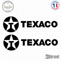 2 Stickers Texaco Logo Sticks-em.fr Couleurs au choix