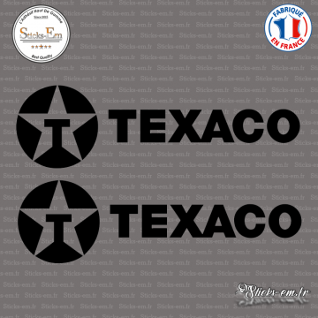 2 Stickers Texaco Logo