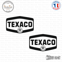 2 Stickers Texaco Sticks-em.fr Couleurs au choix