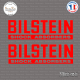 2 Stickers Bilstein Logo Sticks-em.fr Couleurs au choix
