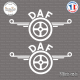 2 Stickers DAF Logo Sticks-em.fr Couleurs au choix
