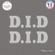 2 Stickers D.I.D. Logo Sticks-em.fr Couleurs au choix