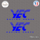 2 Stickers YEC Sticks-em.fr Couleurs au choix
