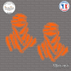 2 Stickers Touareg Dakar Sticks-em.fr Couleurs au choix