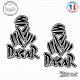 2 Stickers Dakar Touareg logo