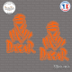2 Stickers Dakar Touareg logo Sticks-em.fr Couleurs au choix