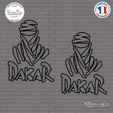 2 Stickers Dakar Touareg Contour logo