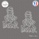 2 Stickers Dakar Touareg Contour logo Sticks-em.fr Couleurs au choix