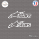 2 Stickers Alpinestars stars Sticks-em.fr Couleurs au choix