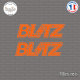 2 Stickers Blitz Logo Sticks-em.fr Couleurs au choix