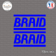 2 Stickers Braid Sticks-em.fr Couleurs au choix